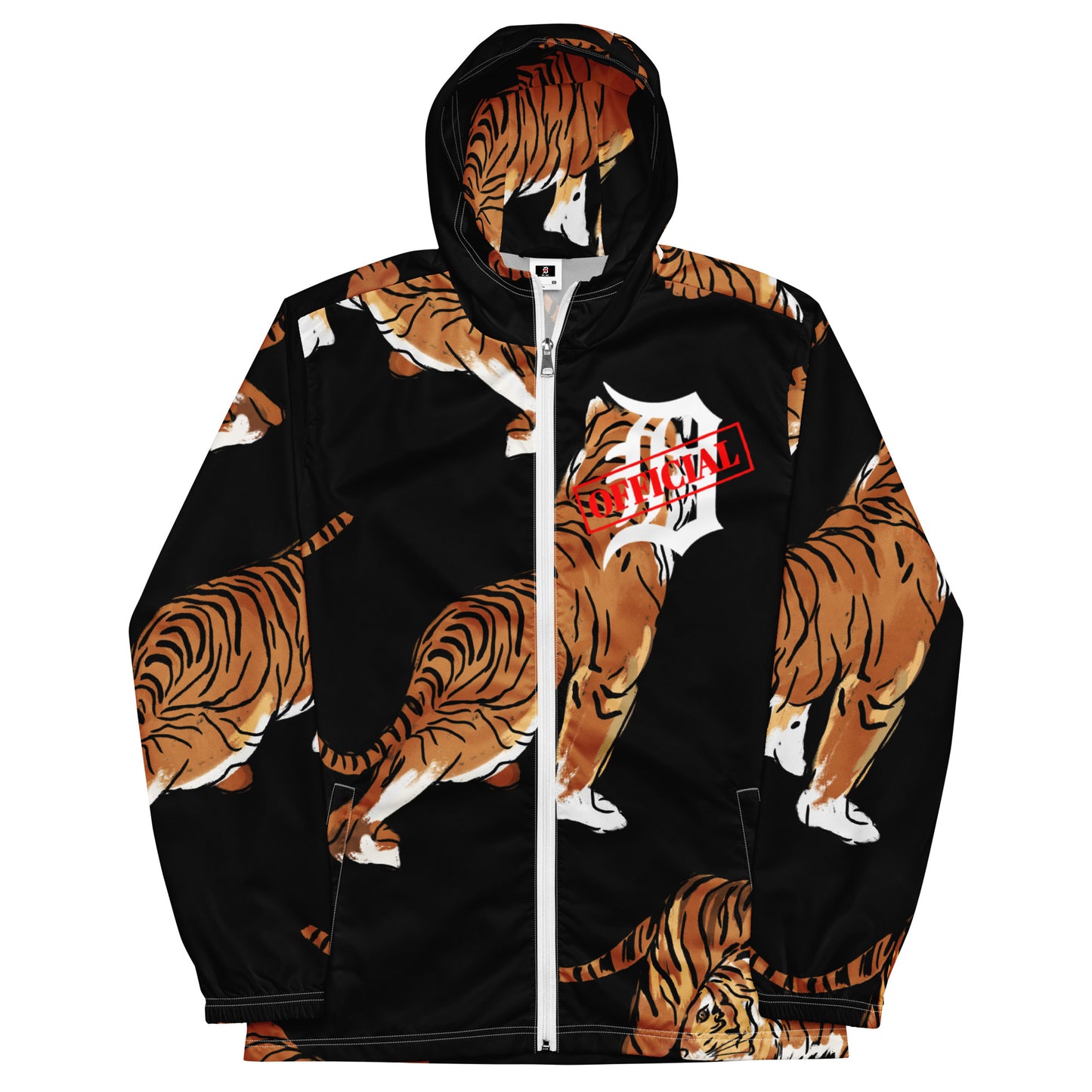 D-OFFICIAL BRANDS "Original Logo/Tiger Graphics" Windbreaker