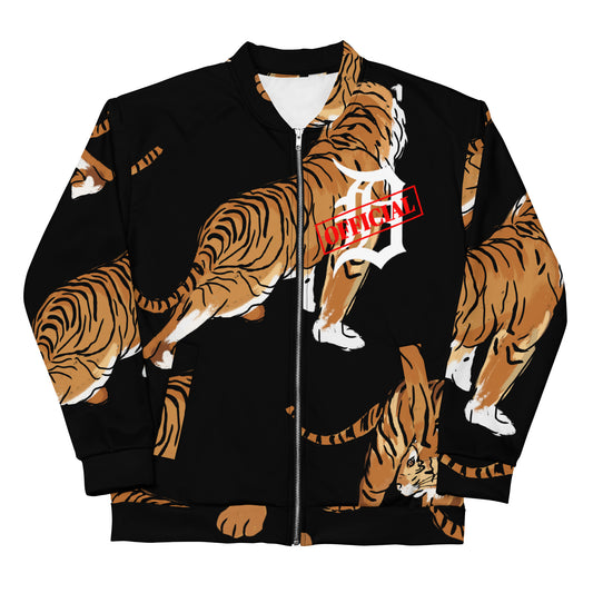 D-OFFICIAL BRANDS "Original Logo/Tiger Graphics" Bomber Jacket