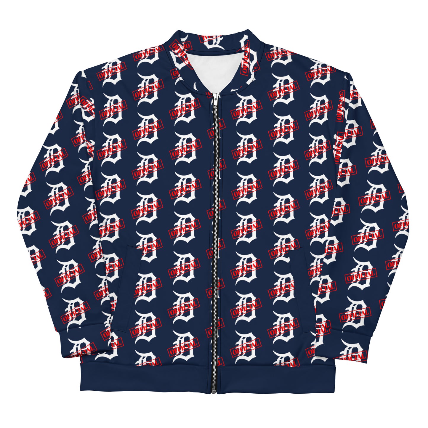 D-OFFICIAL BRANDS "Original Multi-Logo" Bomber Jacket