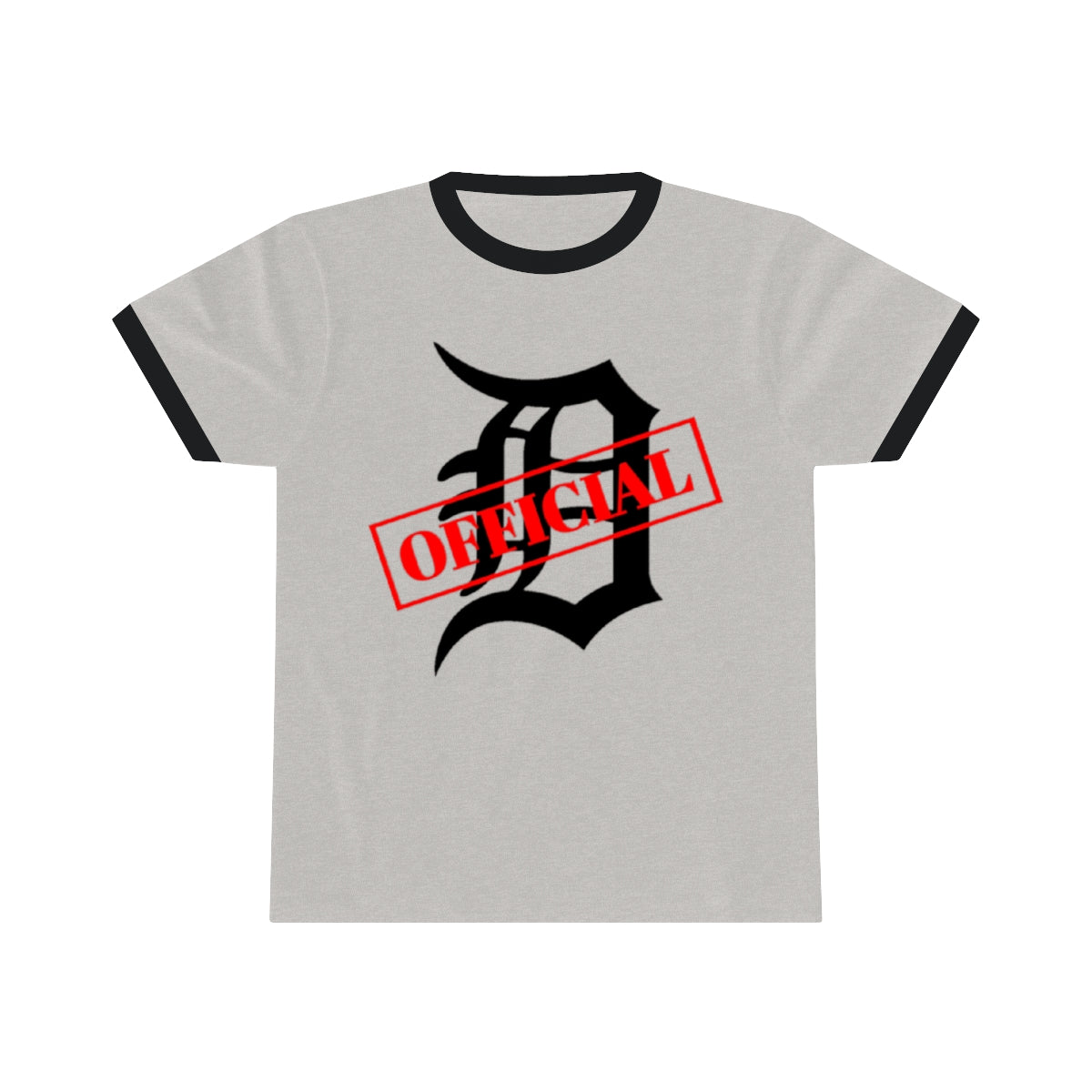 D-OFFICIAL BRANDS "Original Logo" Unisex Ringer Tee (Black Logo Collection)