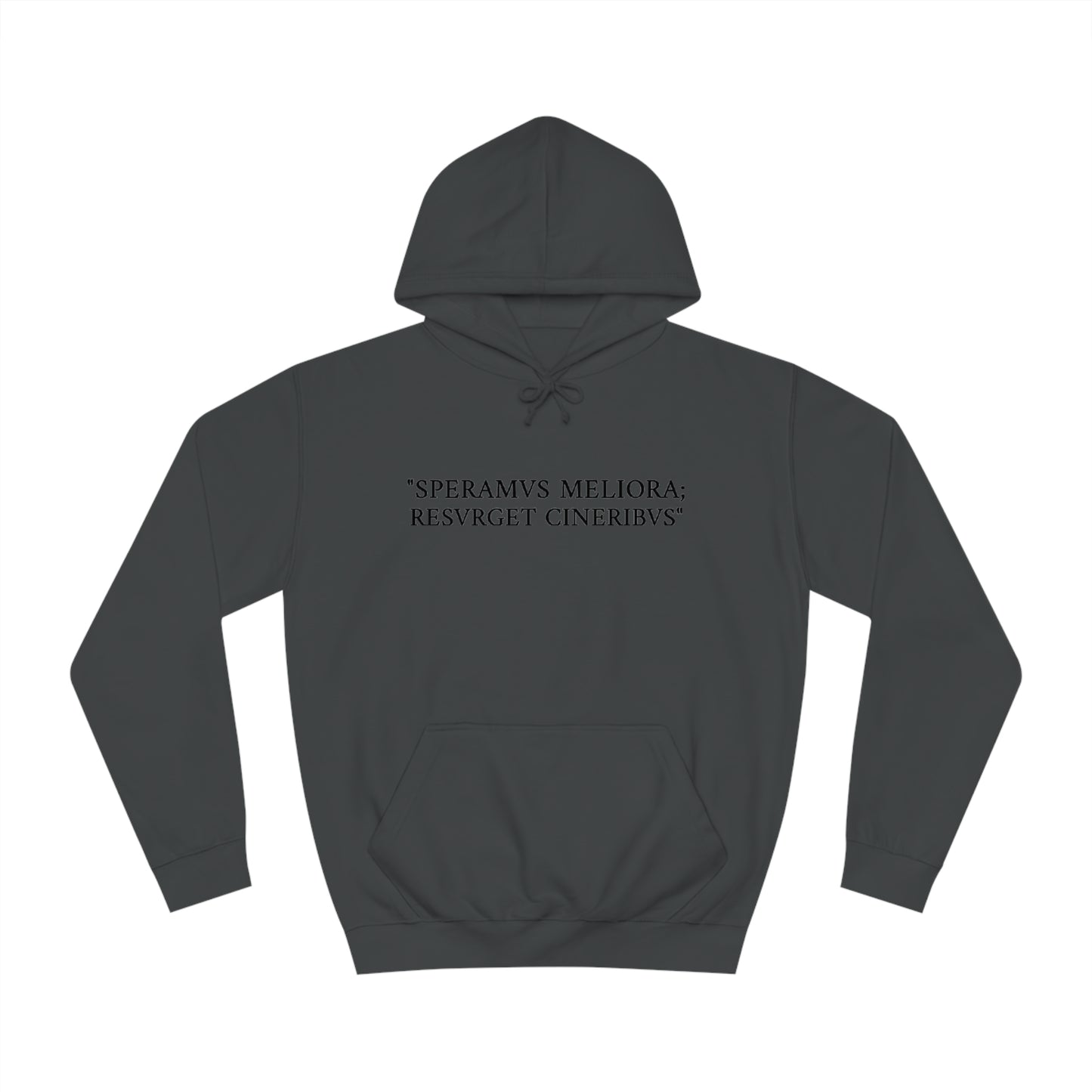 D-OFFICIAL BRANDS "SPEARMVS MELIORA; RESVRGET CINERIBUS" (Detroit City Motto) Unisex College Style Hoodie