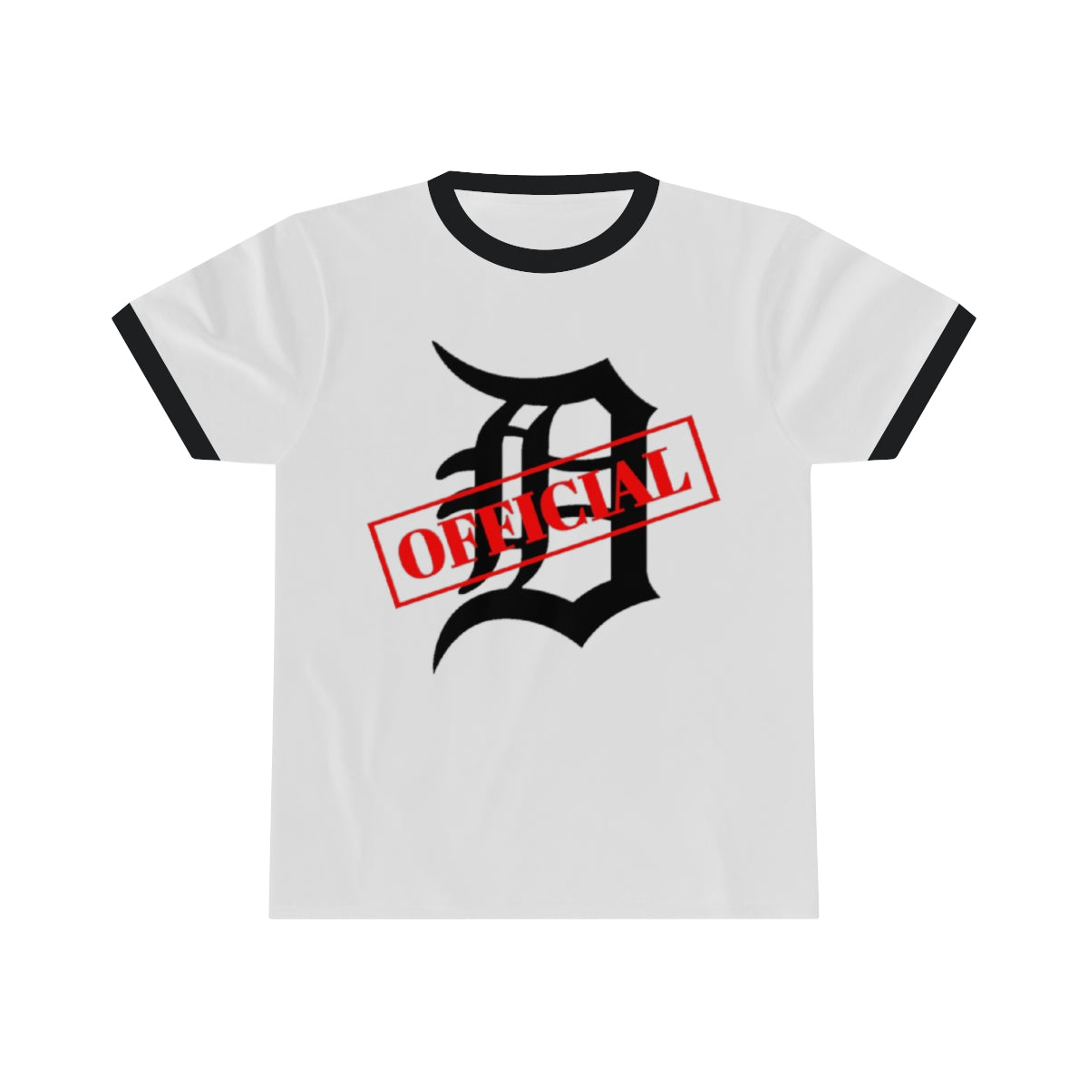 D-OFFICIAL BRANDS "Original Logo" Unisex Ringer Tee (Black Logo Collection)