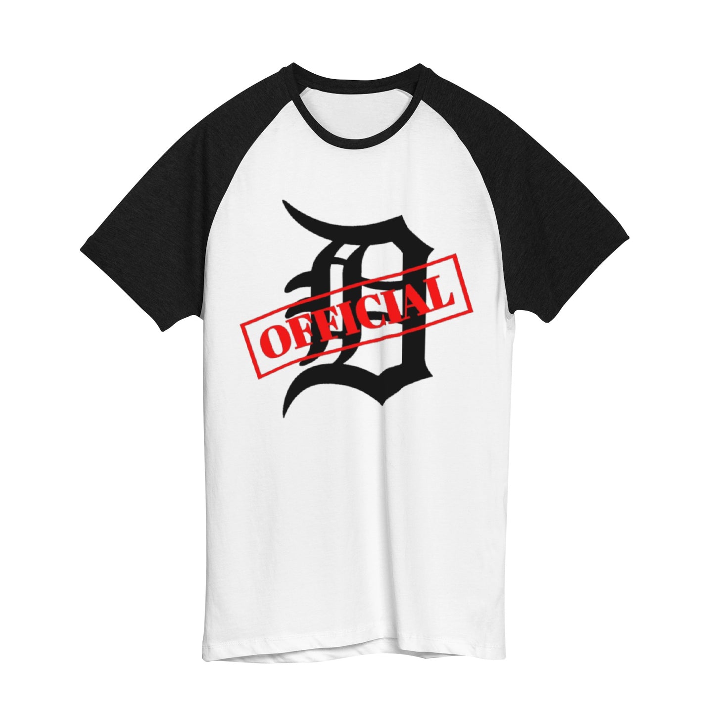 D-OFFICIAL BRANDS "Original Logo" Women's Raglan T-Shirt (Black Logo Collection)