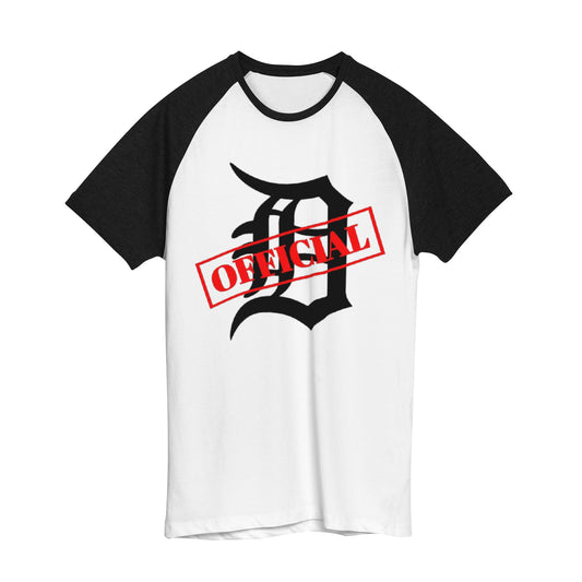 D-OFFICIAL BRANDS "Original Logo" Women's Raglan T-Shirt (Black Logo Collection)