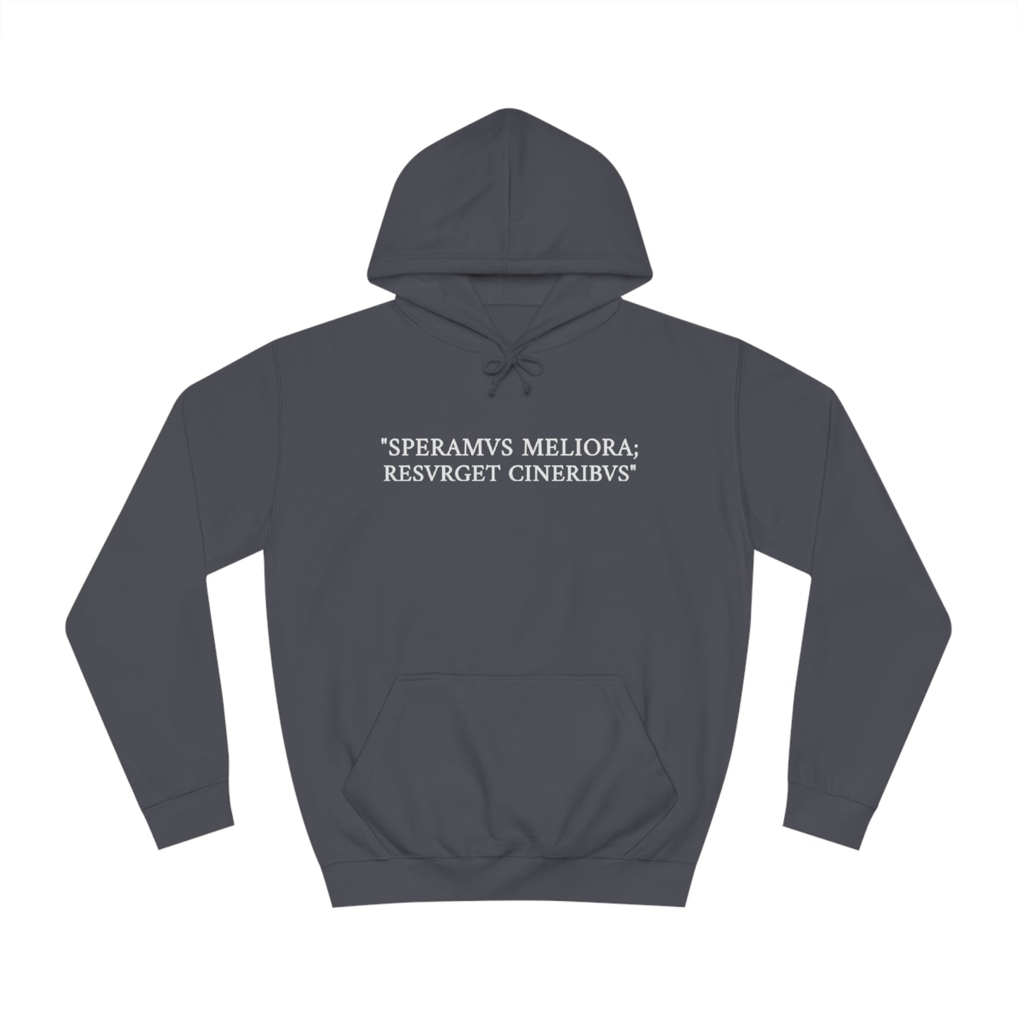 D-OFFICIAL BRANDS "SPEARMVS MELIORA; RESVRGET CINERIBVS" (Detroit City Motto) Unisex College Style Hoodie