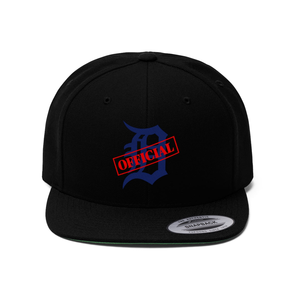 D-OFFICIAL BRANDS "Original Logo" Flat Bill Baseball Cap (Blue Logo Collection)