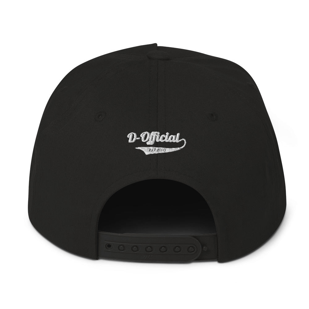 D-OFFICIAL BRANDS "Signature Logo" Snapback Baseball Cap (White Signature Collection)