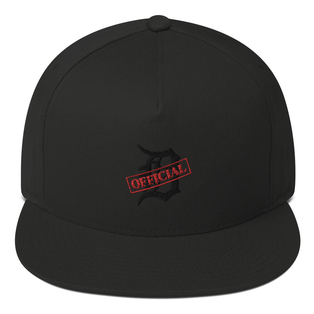 D-OFFICIAL BRANDS "Original Logo" Snapback Baseball Cap (Black Logo Collection)