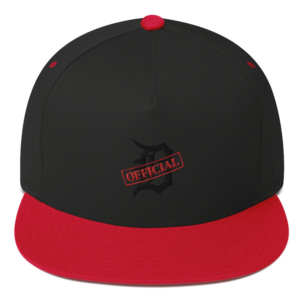 D-OFFICIAL BRANDS "Original Logo" Snapback Baseball Cap (Black Logo Collection)