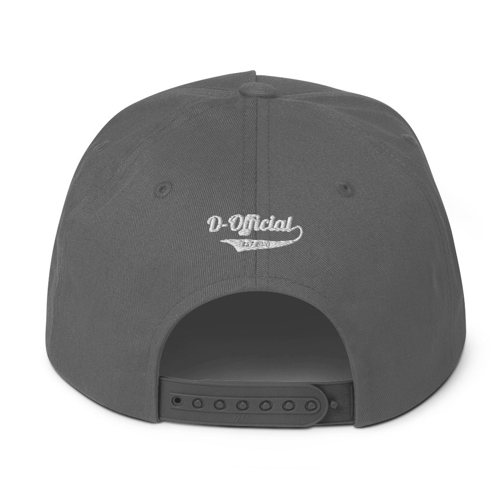 D-OFFICIAL BRANDS "Signature Logo" Snapback Baseball Cap (White Signature Collection)