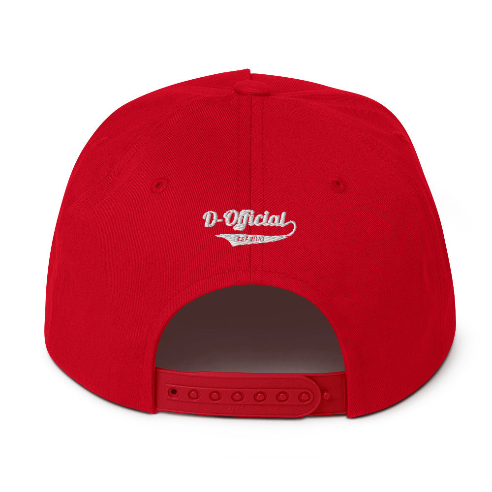 D-OFFICIAL BRANDS "Signature Logo" Snapback Baseball Cap (White Signature Collection)