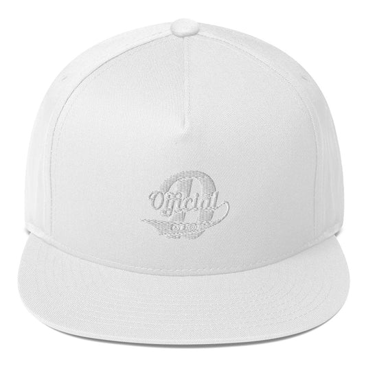 D-OFFICIAL BRANDS "Signature Logo" Snapback Baseball Cap (White Signature Collection)