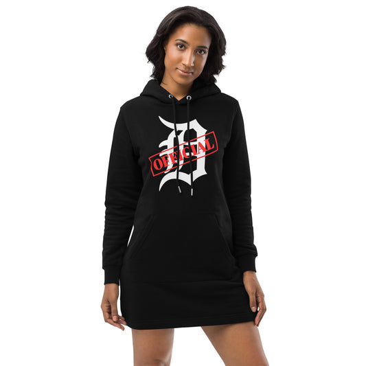 D-OFFICIAL BRANDS "Original Logo" Women's Hoodie Dress (White Logo Collection)