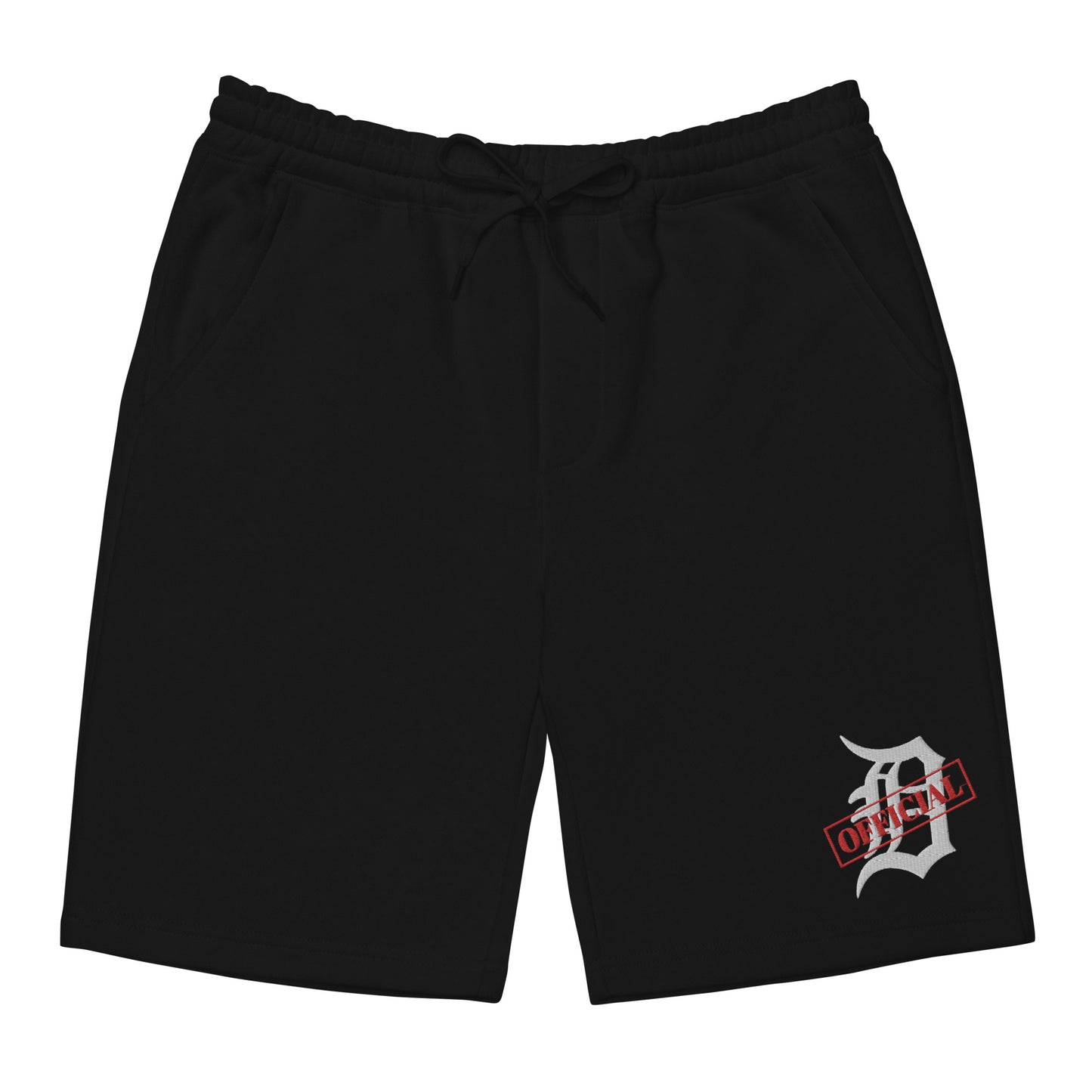 D-OFFICIAL BRANDS "Original Logo" Premium Fleece Shorts (White Logo Collection)