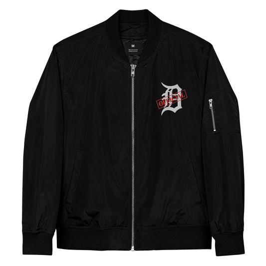 D-OFFICIAL BRANDS "Original Logo" Men's Bomber Jacket (White Logo Collection)