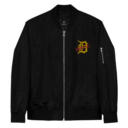 D-OFFICIAL BRANDS "Original Logo" Men's Bomber Jacket (Yellow Logo Collection)