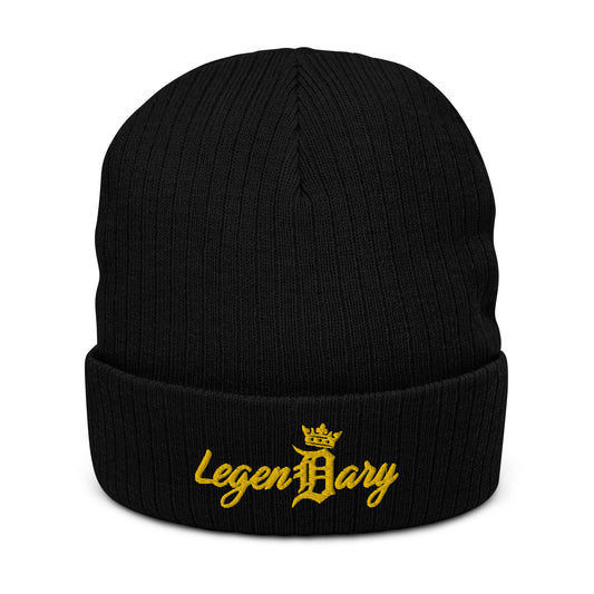 D-OFFICIAL BRANDS "LegenDary" Embroidered Knit Skull Cap