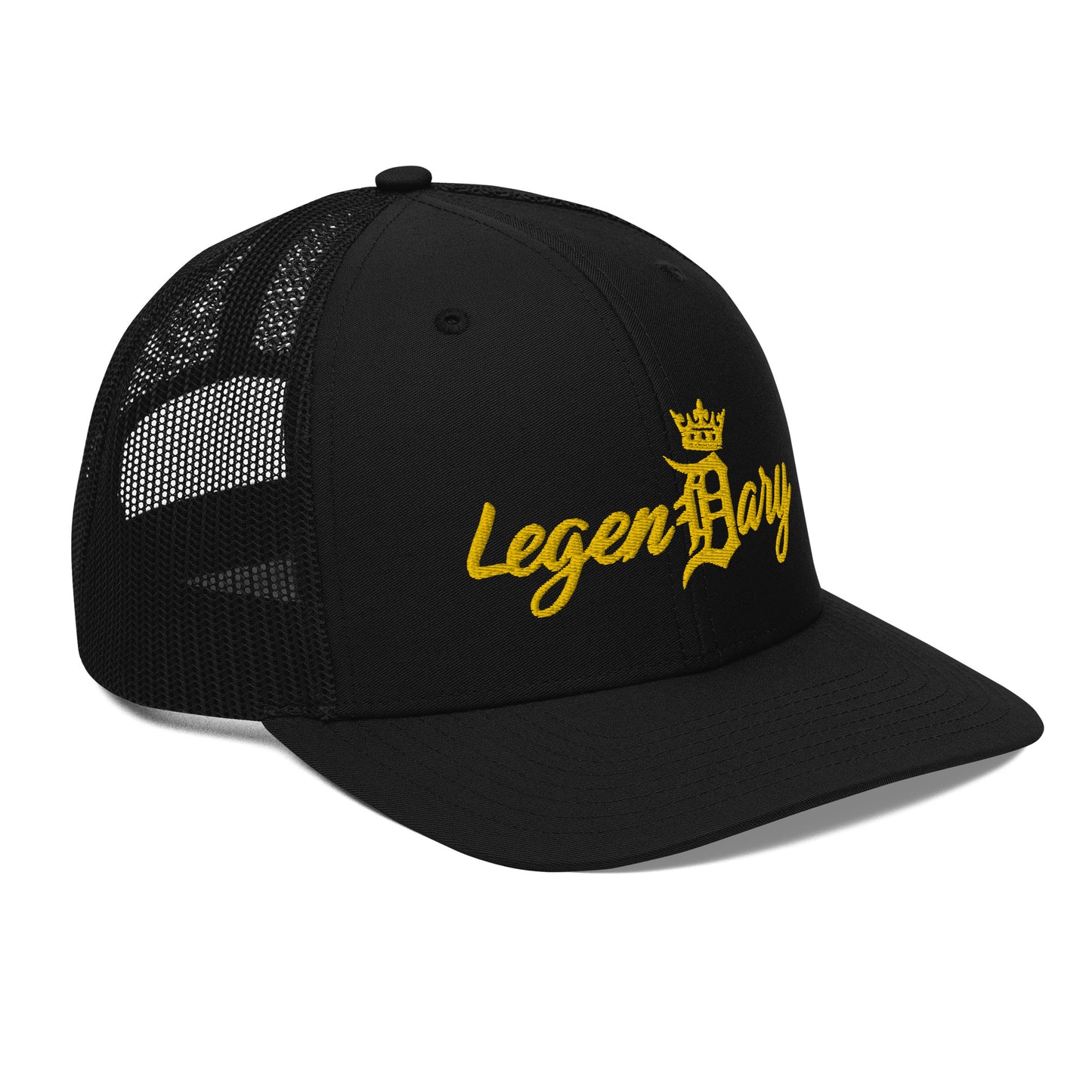 LEGENDARY "Original Logo" Embroidered Trucker Cap. By D-OFFICIAL BRANDS