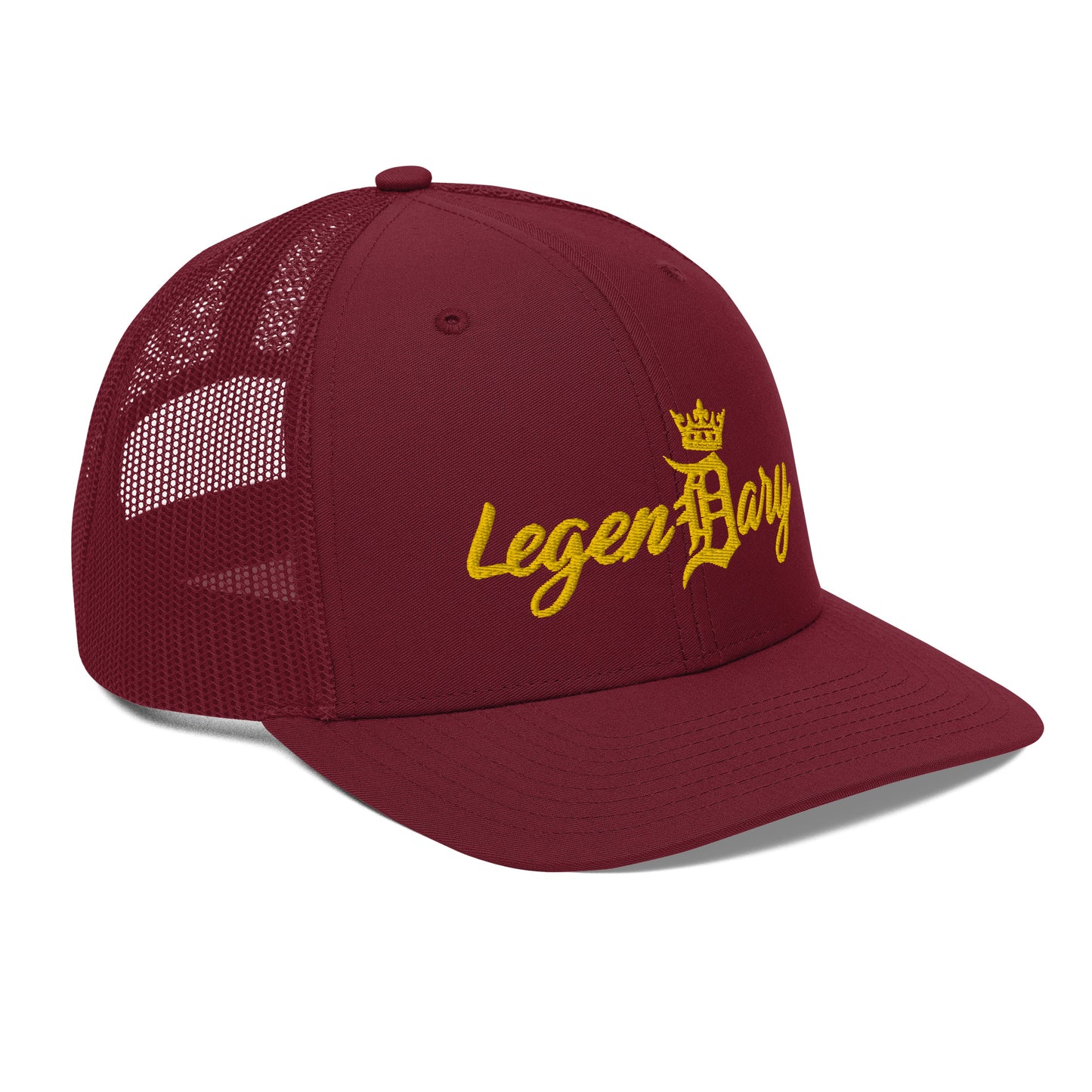 LEGENDARY "Original Logo" Embroidered Trucker Cap. By D-OFFICIAL BRANDS