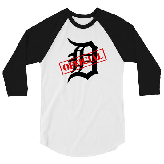 D-OFFICIAL BRANDS "Original Logo" 3/4 Sleeve Raglan Shirt