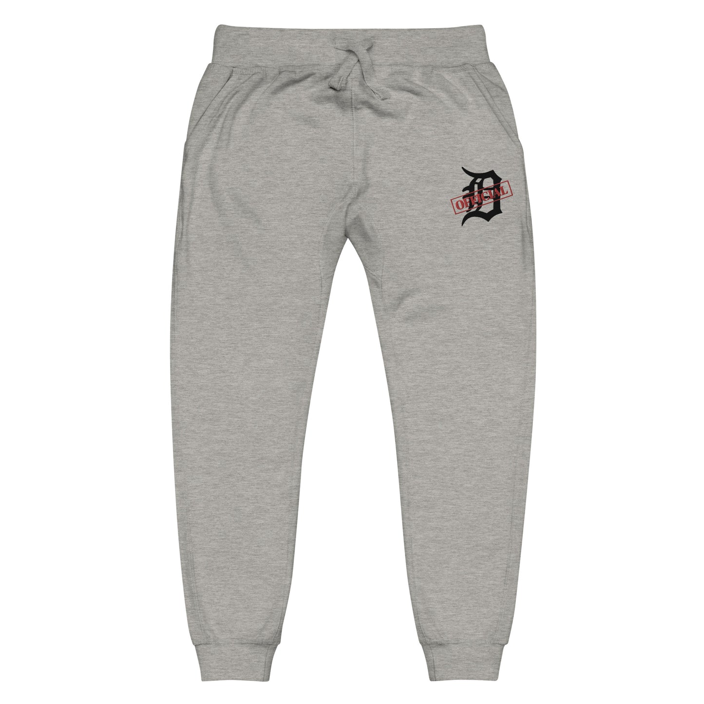 D-OFFICIAL BRANDS "Original Logo" Embroidered Fleece Sweatpants (Black Logo Collection)