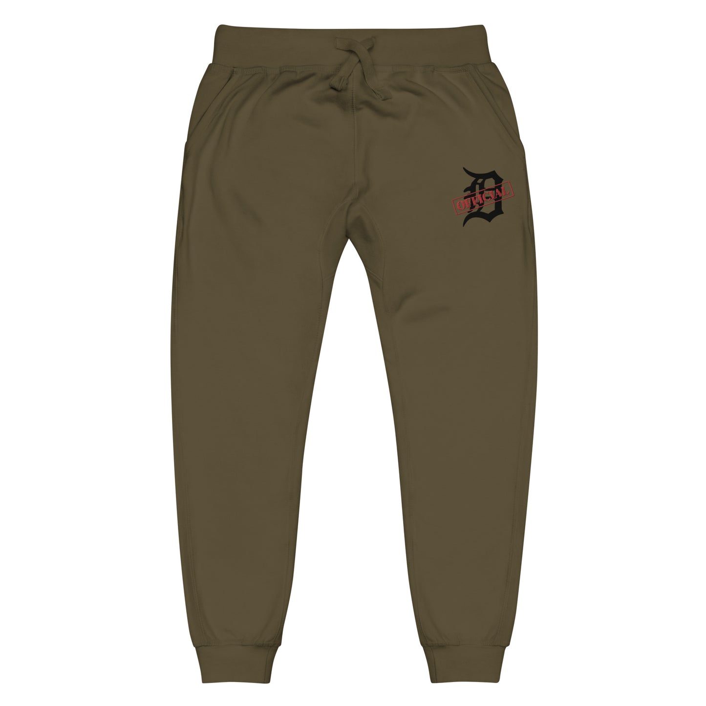 D-OFFICIAL BRANDS "Original Logo" Embroidered Fleece Sweatpants (Black Logo Collection)