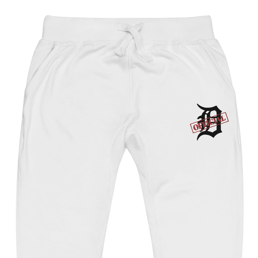 D-OFFICIAL BRANDS "Original Logo" Embroidered Fleece Sweatpants