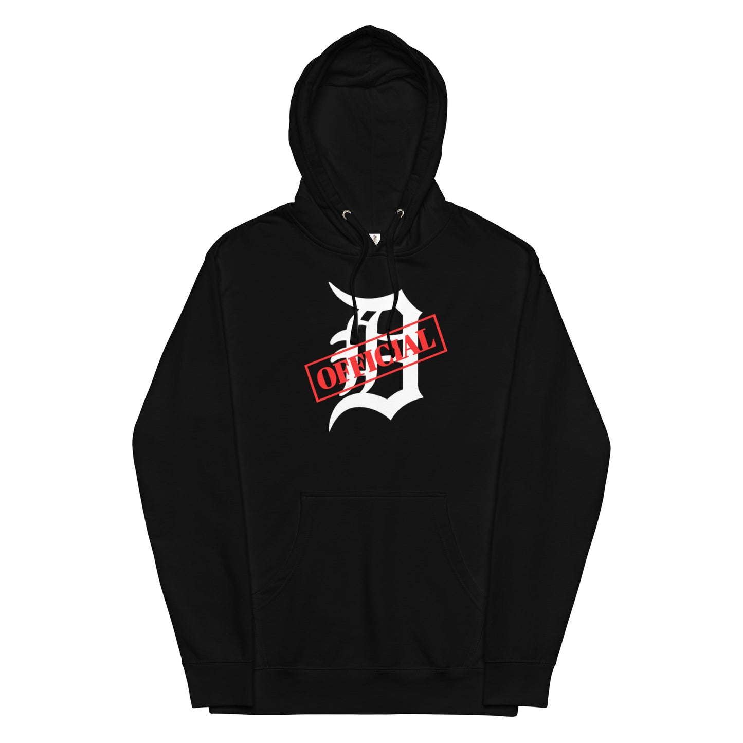 D-OFFICIAL BRANDS "Original Logo" Women's Midweight Pullover Hoodie (White Logo Collection)