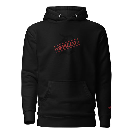 D-D-OFFICIAL BRANDS "Original Logo" Embroidered Pullover Hoodie (Black Logo Collection)