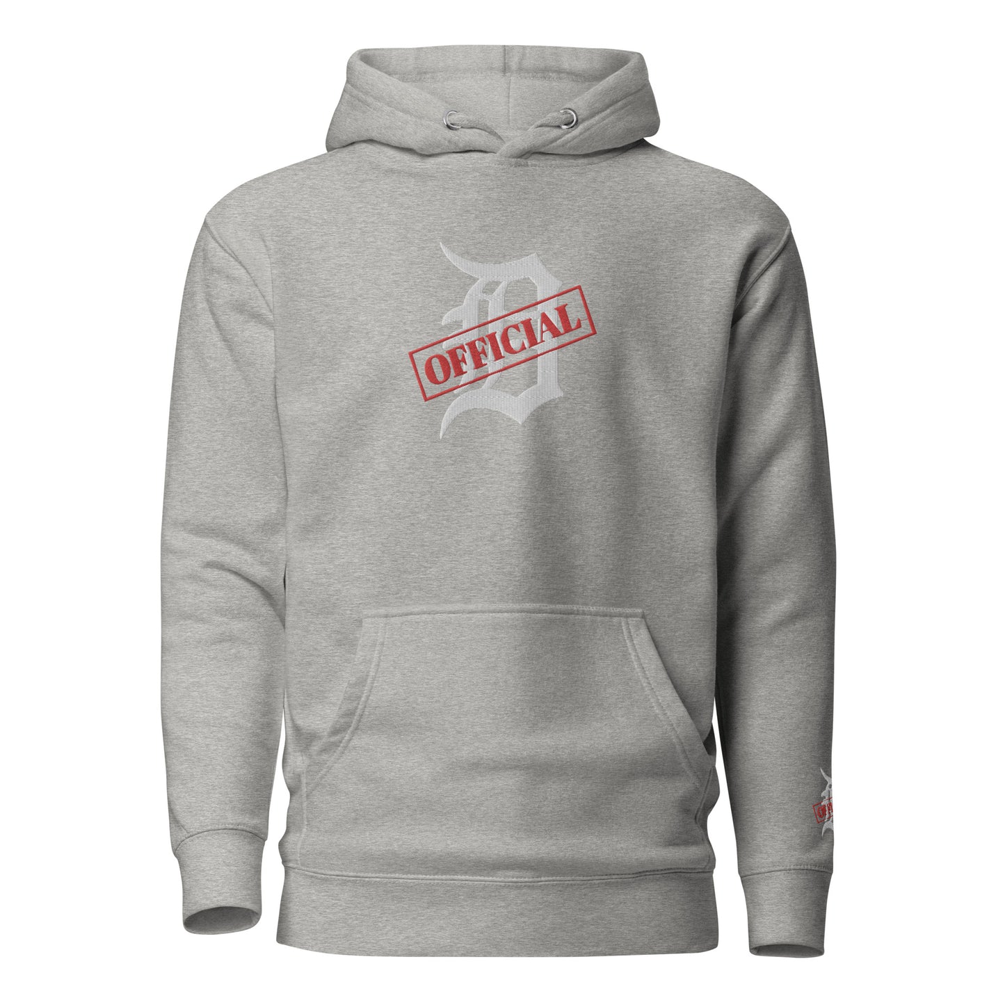 D-OFFICIAL BRANDS "Original Logo" Embroidered Pullover Hoodie (White Logo Collection)