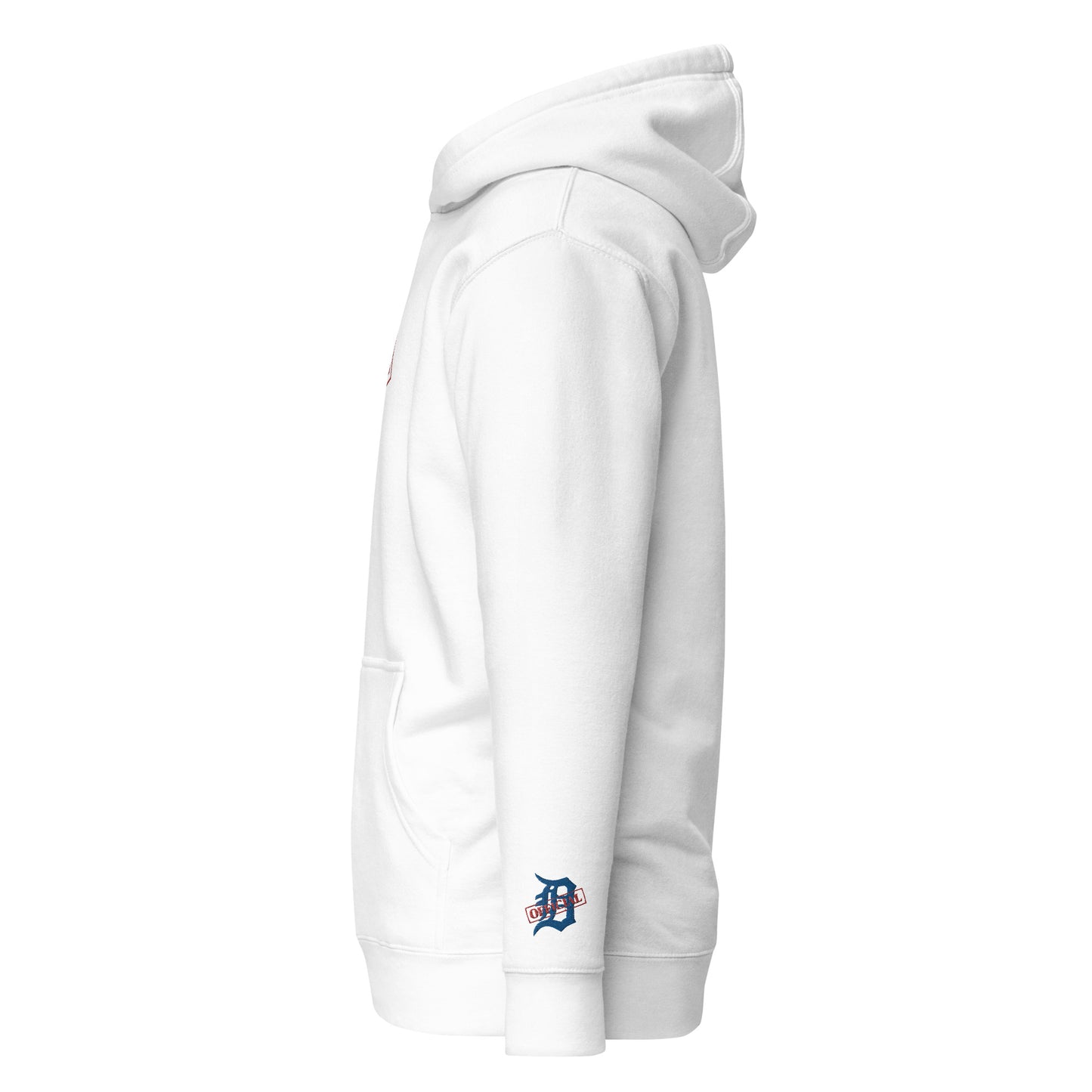 D-OFFICIAL BRANDS "Original Logo" Embroidered Pullover Hoodie (White Logo Collection)