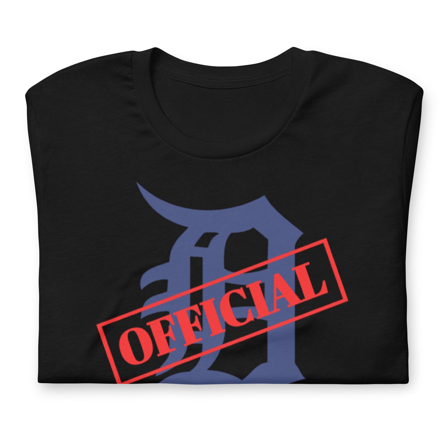 D-OFFICIAL BRANDS Men's Crewneck T-Shirt (Blue Logo Collection)